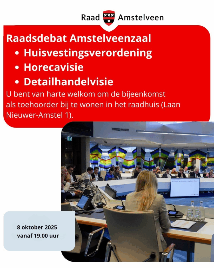 08-10-2025 Raadsdebat met o.a. Huisvestingsverordening, Horecavisie en Detailhandelvisie 08-10-2025 Raadsdebat met o.a. Huisvestingsverordening, Horecavisie en Detailhandelvisie